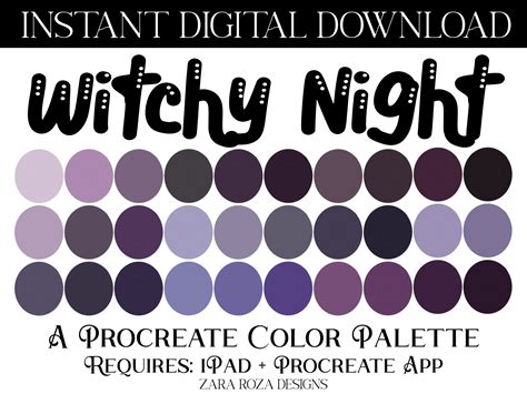Witchy color palette